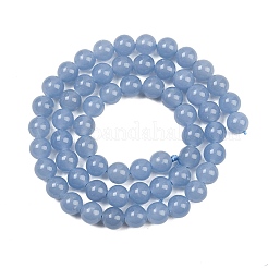 Natural Angelite Beads Strands&nbsp;G-G286-A01-6mm