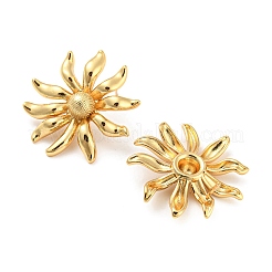 Rack Plating Brass Flower Stud Earrings for Women&nbsp;EJEW-F326-15G