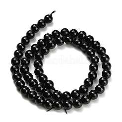 Natural Black Spinel Beads Strands&nbsp;G-L631-A03-6mm