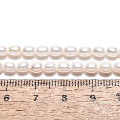 Natural Cultured Freshwater Pearl Beads Strands&nbsp;PEAR-N024-03-4AB