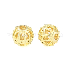 Brass Hollow Beads&nbsp;KK-A226-07E-G