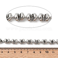 304 Stainless Steel Flat Round Link Chains&nbsp;CHS-K024-14P