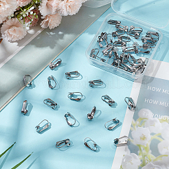 50Pcs 304 Stainless Steel Clip-on Earring Findings&nbsp;STAS-AR0002-43
