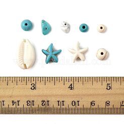 192Pcs 6 Styles Synthetic Turquoise Beads&nbsp;TURQ-FS0001-07