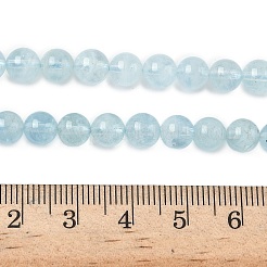 Natural Aquamarine Beads Strands&nbsp;G-D334-A01-6mm