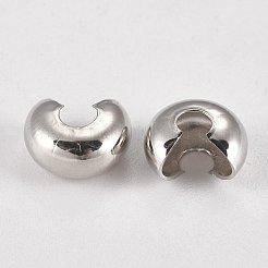 Brass Crimp Beads Covers&nbsp;KK-G311-08P