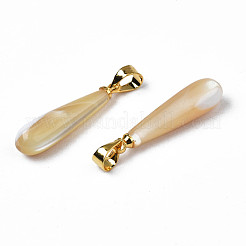 Natural Trochid Shell/Trochus Pendants&nbsp;SSHEL-N027-129G