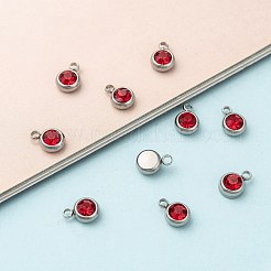 201 Stainless Steel Rhinestone Charms&nbsp;STAS-S068-07
