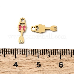 304 Stainless Steel Enamel Charms&nbsp;STAS-I336-35G