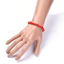 Adjustable Nylon Thread Braided Cord Bracelet&nbsp;BJEW-JB04330-02