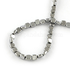 Electroplated Non-magnetic Synthetic Hematite Beads Strands&nbsp;G-R259-51H