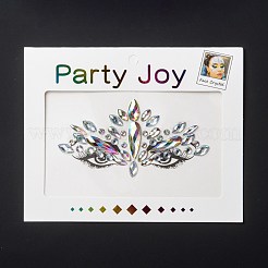 Acrylic Face Gems Stickers&nbsp;MRMJ-F014-06
