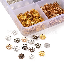 1200Pcs 6 Style Iron Bead Caps&nbsp;IFIN-YW0001-39