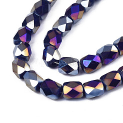 Electroplate Glass Beads Strands&nbsp;EGLA-N002-13-A01