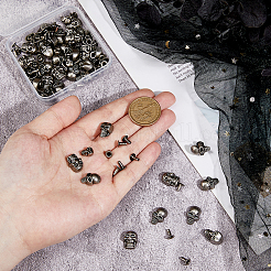 48Pcs Alloy Studs Rivets&nbsp;FIND-FH0011-42B
