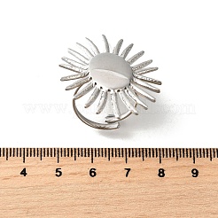 Adjustable 304 Stainless Steel Cuff Rings&nbsp;RJEW-V005-01C-P