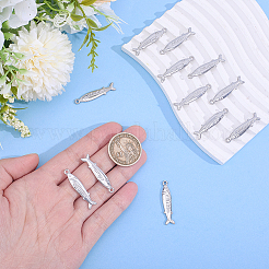 12Pcs 304 Stainless Steel Pendants&nbsp;STAS-HY0002-17P