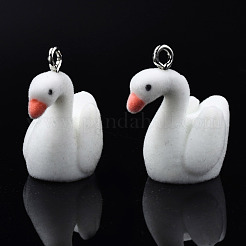 Flocky Resin Pendants&nbsp;RESI-N032-12