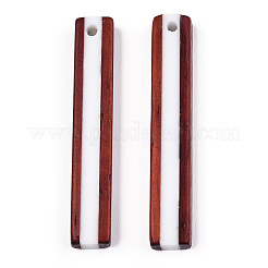 Opaque Resin & Wood Pendants&nbsp;X-RESI-N039-06A