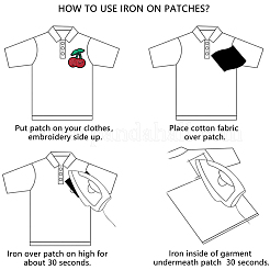 40Pcs Computerized Embroidery Cloth Iron On Patches&nbsp;PATC-CY0001-21