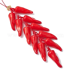 Acrylic Pepper Pendant Decorations&nbsp;HJEW-JM02545