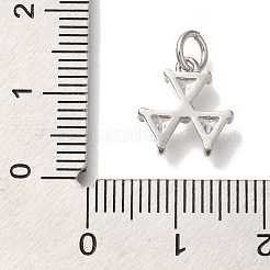 Rack Plating Brass Micro Pave Cubic Zirconia Charms&nbsp;KK-I720-39P