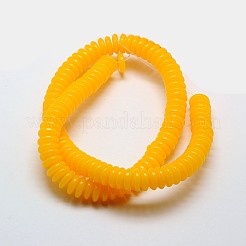 Imitation Amber Resin Heishi Beads Strands&nbsp;RESI-A009G-8mm-01