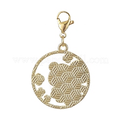 Round Ring with Panda Alloy Enamel Pendant Decorations&nbsp;HJEW-JM01042