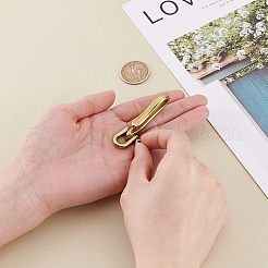 2Pcs Brass Shackle Clasps&nbsp;KK-PH0012-62B-G