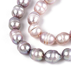 Natural Cultured Freshwater Pearl Beads Strands&nbsp;PEAR-N012-05Y-02