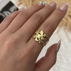 Brass Cuff Open Rings&nbsp;KK-CBA8D1E-03C-G