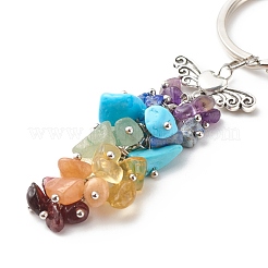 Natural & Synthetic Gemstone Beaded Keychain&nbsp;KEYC-JKC00345-02