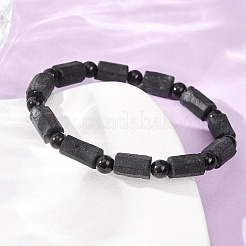 Natural Tourmaline Beads Stretch Bracelets for Women Men&nbsp;BJEW-C154-01