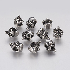 Ion Plating(IP) 304 Stainless Steel European Beads&nbsp;STAS-J022-036AS