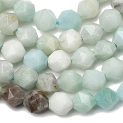 Natural Flower Amazonite Beads Strands&nbsp;G-Z119-A08-01