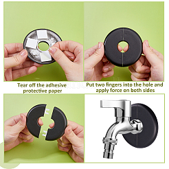 Plastic Radiator Escutcheon Water Pipe Cover&nbsp;KY-WH0083-001-B02