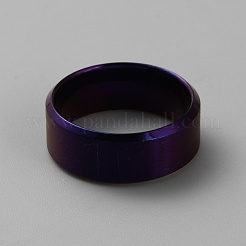 304 Stainless Steel Plain Band Rings&nbsp;LS-RJEW-WH0003-43B