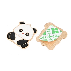 Panda Alloy Enamel Cabochons&nbsp;AL-CBA1A6F-06KCG-E