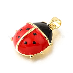 Brass Enamel Pendants&nbsp;KK-G529-01G