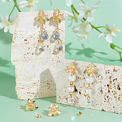 10Pcs Brass Stud Earring Findings&nbsp;KK-UN0002-63