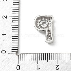 Brass Micro Pave Cubic Zirconia Pendants&nbsp;KK-A300-02P-P