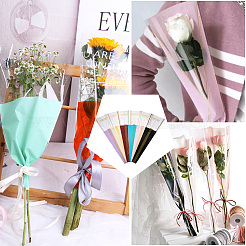 120Pcs 6 Colors OPP Plastic Flower Bouquet Bags&nbsp;ABAG-MB0001-02