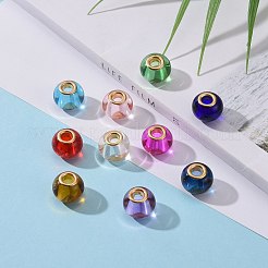 Glass European Beads&nbsp;GPDL-Q013-M