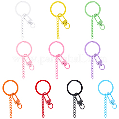 20Pcs Spray Painted Eco-Friendly Alloy Swivel Snap Hook Clasps&nbsp;FIND-SC0017-11