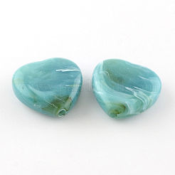 Heart Imitation Gemstone Acrylic Beads&nbsp;OACR-R018-M