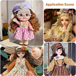4Pcs 4 Colors PP Hair Doll Wig Hair&nbsp;DIY-GL0005-56B