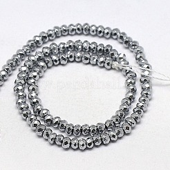 Electroplate Non-magnetic Synthetic Hematite Beads Strands&nbsp;G-J160-A-01