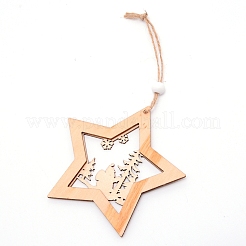 Wooden Ornaments&nbsp;WOOD-WH0107-63