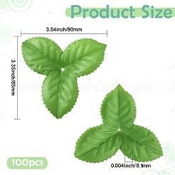 Plastic & Cloth Artificial Leaf&nbsp;AJEW-WH20070-105
