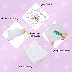 Heart Star DIY Silicone Pendant Molds&nbsp;DIY-TA0010-95